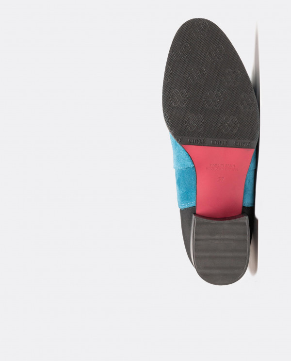 PETROLEUM BLUE SUEDE HIGH BOOT