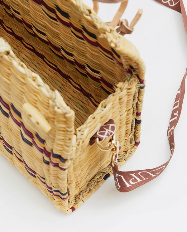 LARGE BEIG RAFFIA BASKET