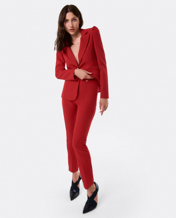 PANTALON PENELOPE CREP ROJO