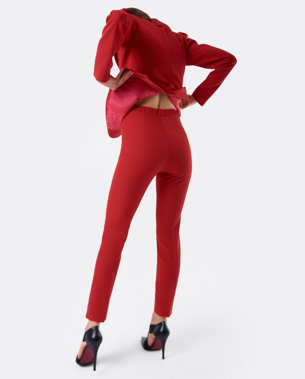 PANTALON PENELOPE CREP ROJO