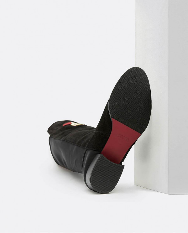 BLACK SUEDE HIGH BOOT