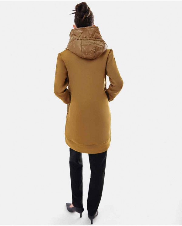 Green Neoprene Long Neoprene Jacket