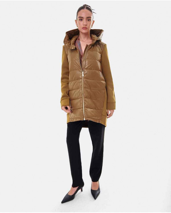 Green Neoprene Long Neoprene Jacket