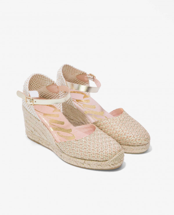 CUÑA YUTE CON CON PULSERA TRENZADO ORO