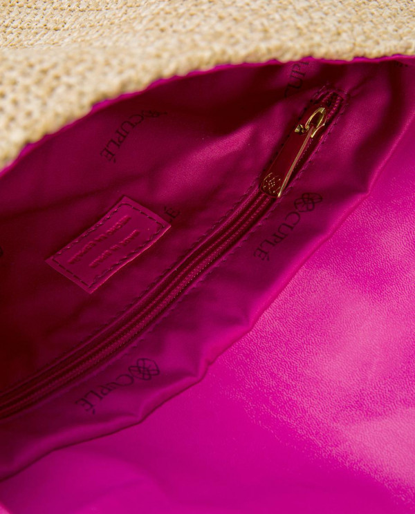 CARTERA MANO RAFIA BEIG