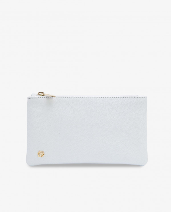 WHITE NAPPA WALLET