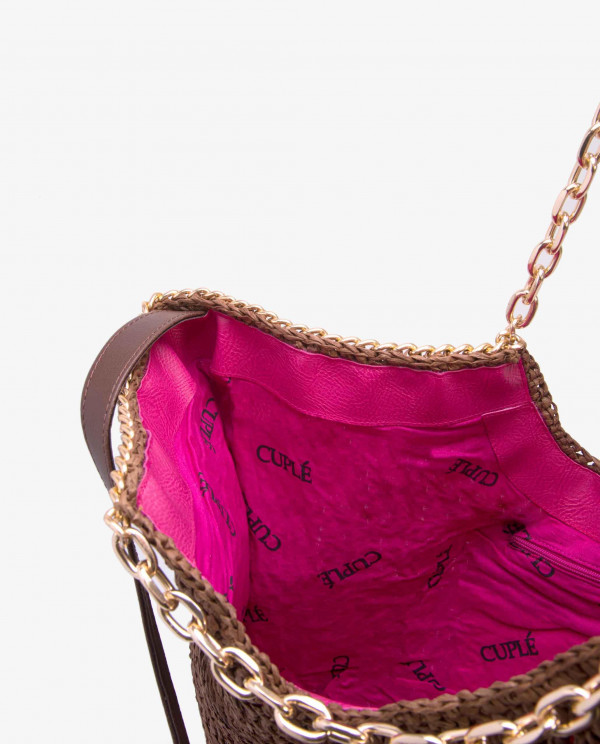 BOLSO CAPAZO RAFIA MARRON