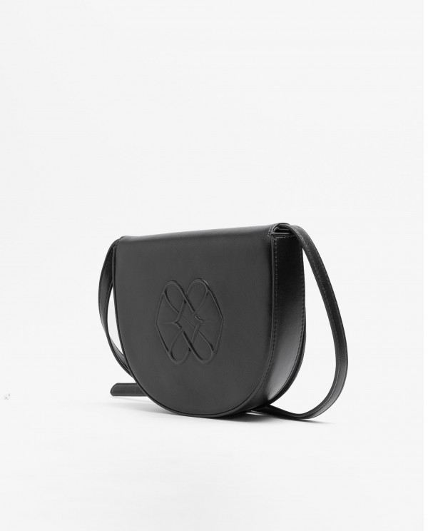 BLACK TECHNOLOGY LOGO CROSSBODY BAG