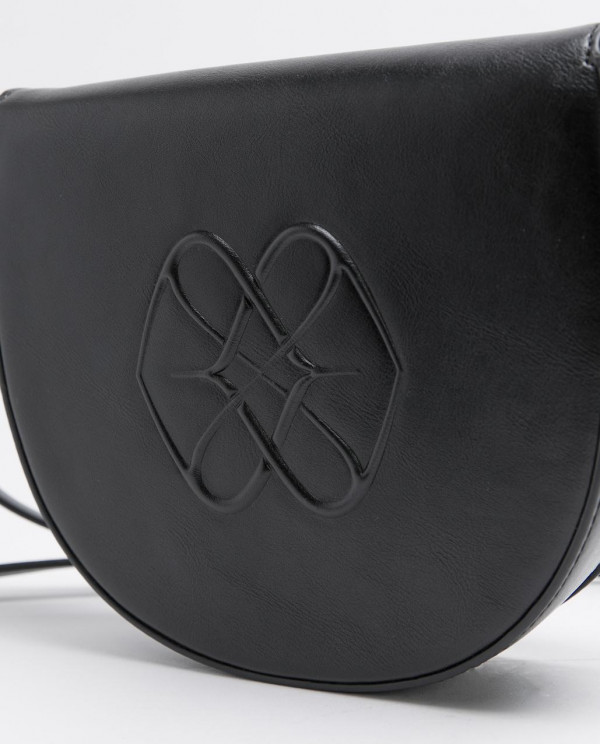 BLACK TECHNOLOGY LOGO CROSSBODY BAG