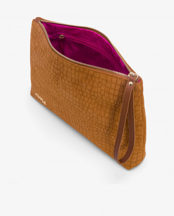 MEDIUM HAND WALLET COCO SUEDE LEATHER