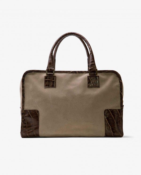 BOLSO RECTANGULAR SERRAJE GRIS