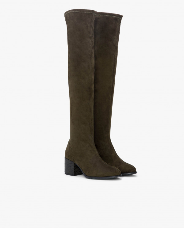 SUEDE STRECH COMMAND MOSQUETER BOOT