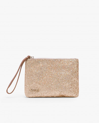 CARTERA GLITTER ORO