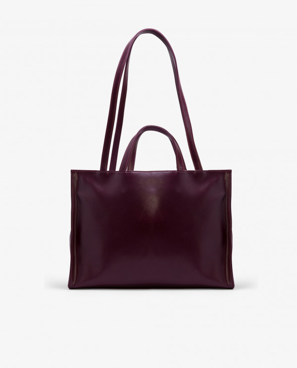 BOLSO DOBLE ASA TECNOPIEL BURDEOS